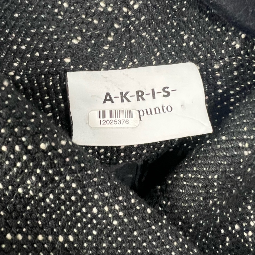 Akris Punto asymmetrical zip blazer jacket black white size 8 - Picture 5 of 9